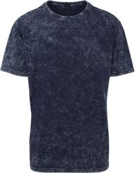 Build Your Brand Férfi póló Acid Washed - Indigó / fehér | 4XL (BY070-1000296230)