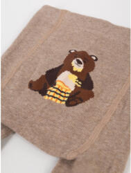  Yoclub pamut harisnyanadrág (80-86) - barna/mackó