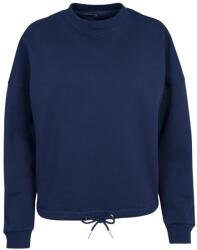Build Your Brand Női oversized pulóver ejtett vállakkal - Világos tengerészkék | XL (BY058-1000286192)
