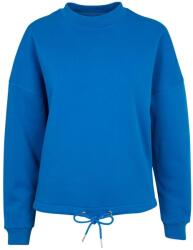 Build Your Brand Női oversized pulóver ejtett vállakkal - Kobalt | XS (BY058-1000286183)