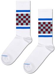 Happy Socks zokni Checked Stripe Sneaker Sock fehér, P001876 - fehér 36/40