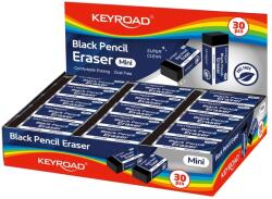 Keyroad Radír, 30 db/display, Keyroad Tec Black, fekete (KR972789)