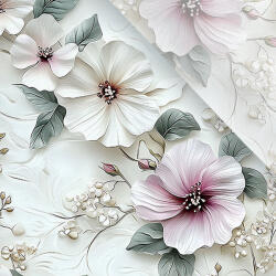 Takoy Enyhén elasztikus műselyem / silky anyag virágok Elly