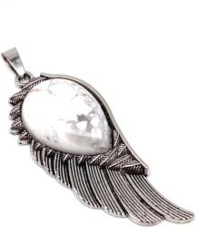 R. M. ékszer Angyalszárny medál fém Howlit 2x6cm (022257)