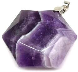 R. M. ékszer Hexagon medál Ametiszt 2, 5cm (022246)