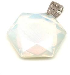 R. M. ékszer Ásvány medálok Hexagon medál Opalit spot 2, 5cm (022254)