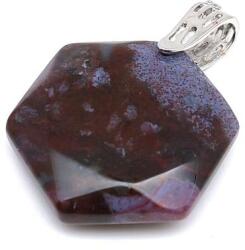 R. M. ékszer Hexagon medál Achát indai 2, 5cm (022245)