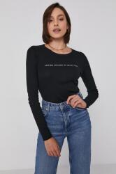 Benetton pamut hosszúujjú fekete - fekete XXS - answear - 6 090 Ft