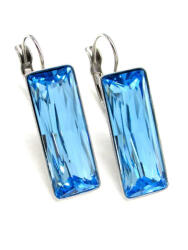 TÉGLA Óriás tégla fülbevaló (aquamarine kék) (3334222)