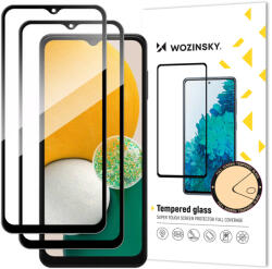 Wozinsky Super Strenght Full Glue edzett üveg Samsung Galaxy A13 5G / A23 / A23 5G fekete kerettel - 2 db
