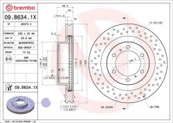 BREMBO Disc frana BREMBO 09. B634.1X
