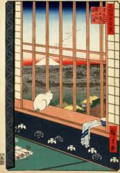Grafika - Puzzle Utagawa Hiroshige: Rizières d'Asakusa et Festival Torinomachi - 1 000 piese Puzzle