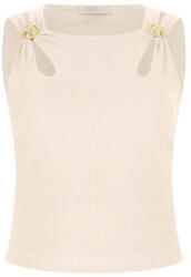 GUESS Top Zama Cut Out Details Crop W5RP13KAQL2 g1m5 pearl oyster (W5RP13KAQL2 g1m5 pearl oyster)