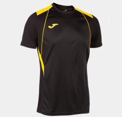 Joma CHAMPIONSHIP VII SHORT SLEEVE T-SHIRT dressz / póló fekete sárga 2XS