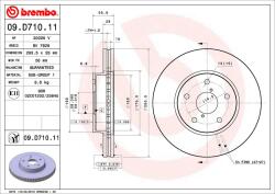 BREMBO féktárcsa BREMBO 09. D710.11 (09.D710.11)