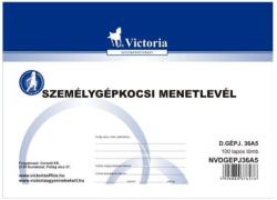 Victoria Személygépkocsi menetlevél nyomtatvány A5 fekvő 100 lap Victoria (NVDGEPJ36A5)