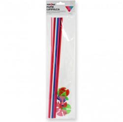  Lufipálca csészével vegyes színek 10 db pálca és 10 db csésze 42 cm 640956 (640956)