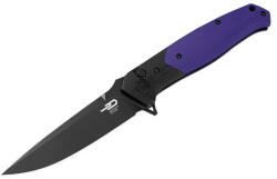 Bestech Knives Bestech Swordfish Button Lock Black & Purple BG62C (BG62C)