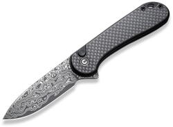 CIVIVI Button Lock Elementum II C18062PB-DS1 Damascus Carbon Fiber/G10 (C18062PB-DS1)