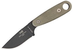 ESEE Izula II Tactical Gunsmoke 1095 Canvas Micarta, Black Sheath (ESIZ2TG)