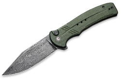 CIVIVI Cogent C20038D-DS1 Green Micarta Damascus (C20038D-DS1)