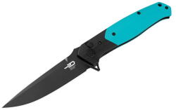 Bestech Knives Bestech Swordfish Button Lock Black & Light Blue BG62E (BG62E)