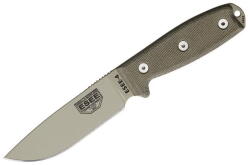 ESEE 4 1095 OD Green Micarta, Black Sheath, MOLLE Back (ES4PMBDT)