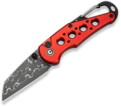 CIVIVI Pragma C23062B-DS1 Red Aluminum Damascus (C23062B-DS1)