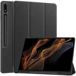 Gigapack GP-163646 Galaxy Tab S9 Ultra LTE / WIFI / S8 Ultra LTE fekete bőr hatású oldalra nyíló tok (GP-163646)