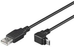 PremiumCord Cablu PremiumCord Micro USB 2.0, AB, conector cu unghi de 90°, 1, 8 m (ku2m2f-90)
