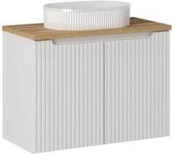 Comad Set dulap Comad Nova White NOVA WHITE 82-80-2D, lavoar Comad Beyond BEYOND 5 WHITE ( E-6564 ), NOVA OAK A 89-80 (SETNOWBOAK80CMDUNBEYOND5WH)