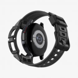 Spigen Rugged Armor Pro Samsung Watch 6 Classic (47mm) védőtok szíjjal fekete (ACS06488) (ACS06488)