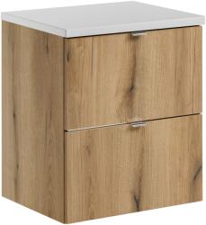 Comad Set dulap Comad Nova Oak NOVA OAK A 82-50-2S, blat Comad Nova White NOVA WHITE 89-50 (SETNOABWHITE50CMS)