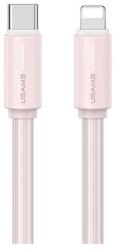 USAMS SJ735USB04 1m Type-C - Lightning rózsaszín adat- és töltőkábel (SJ735USB04)