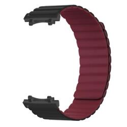 GIGAPACK GP-164644 Amazfit T-Rex 3 fekete/bordó szilikon óraszíj (GP-164644)