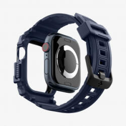 Spigen Rugged Armor Pro Apple Watch 10 (42mm) védőtok szíjjal sötétkék (ACS08592)