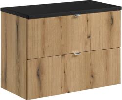 Comad Set dulap Comad Nova Oak NOVA OAK A 82-80-2S, blat Comad Nova Black NOVA BLACK B 89-80 (SETNOABBLACK80CMS)