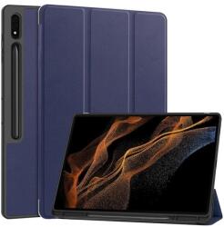 Gigapack GP-163650 Galaxy Tab S9 Ultra LTE / WIFI / S8 Ultra LTE sötétkék bőr hatású oldalra nyíló tok (GP-163650)