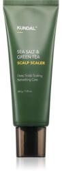 KUNDAL Sea Salt & Green Tea Scalp Scaler mélytisztító peeling hajnövesztést serkentő 200 g