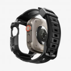 Spigen Rugged Armor Pro Apple Watch Ultra (49mm) védőtok szíjjal fekete (ACS05460) (ACS05460)