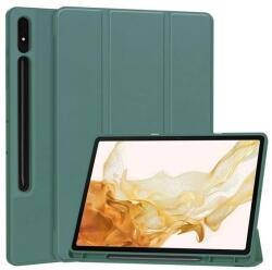 Gigapack GP-163652 Galaxy Tab S10 Plus LTE (SM-X826B) / WIFI (SM-X820) sötétzöld bőr hatású oldalra nyíló tok (GP-163652)