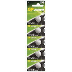 GP Batteries CR1616 Lithium gombelem 3V 5db/bliszter (B1560) (GPB1560)