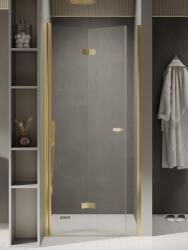 NEW TRENDY New Soleo Light Gold uși de duș 80 cm pliantă auriu luciu/sticlă transparentă D-0462A (D0462A)