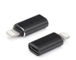 Gigapack Adapter (Type-C aljzat - lightning 8pin) FEKETE