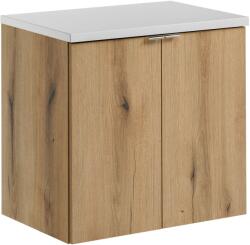 Comad Set dulap Comad Nova Oak NOVA OAK A 82-60-2D, blat Comad Nova White NOVA WHITE 89-60 (SETNOABWHITE60CMD)