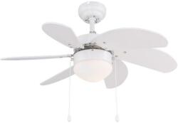 ZEVENTI Ventilator de tavan ZEVENTI FAMARA 1xE14/60W/230V alb (ZV0016)