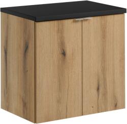 Comad Set dulap Comad Nova Oak NOVA OAK A 82-60-2D, blat Comad Nova Black NOVA BLACK B 89-60 (SETNOABBLACK60CMD)