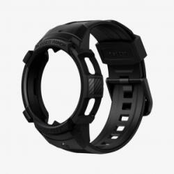 Spigen Rugged Armor Pro Samsung Watch 4 Classic (46mm) védőtok szíjjal szénszürke (ACS03832) (ACS03832)