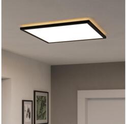 EGLO Plafonieră LED dimabilă de exterior Eglo 901457 ROVITO-R 17W/230V 50x50 cm IP44 negru + telecomandă (EG901457)