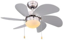 ZEVENTI Ventilator de tavan ZEVENTI FAMARA 1xE14/60W/230V gri (ZV0013)